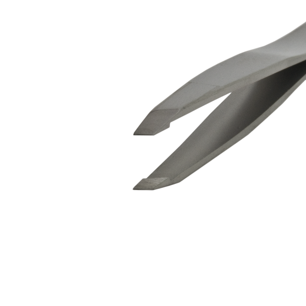 Miltex 18-1107 Swiss Cilia Forceps 3.75 in Curved 2.8mm Diagonal Jaws Smooth