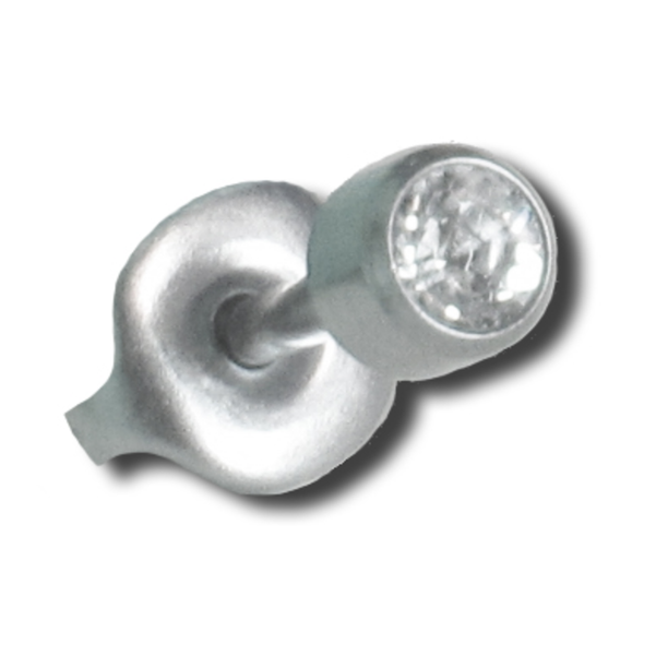 Hastings 586 Coren PS Ear Piercers, Surgical Stainless Steel with Simulated Diamond, Box of 6 pair, Sterile