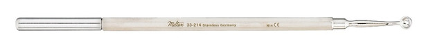 Miltex 33-214 Hallack Comedone Extractor, 6 in, w/Cap and Curved Lancet