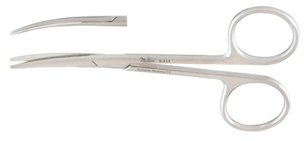 Miltex 5-314 Strabismus Scissors, 4 in, Curved