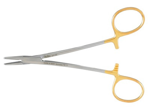 Mitlex 8-7TC Webster Needle Holder 4.75 in, Smooth, Tungsten Carbide Tips