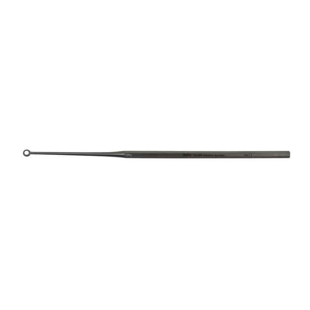 Buck Ear Curette, 6.75in Straight, Size 3, Sharp, by Miltex