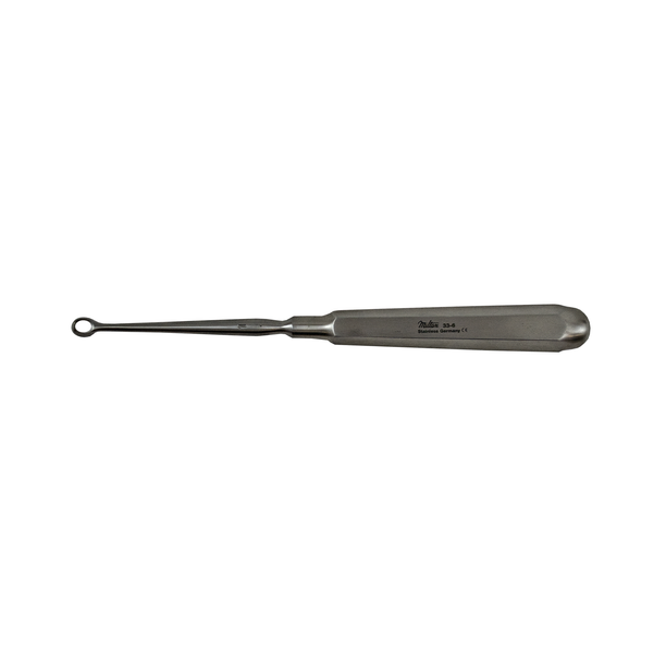 Piffard Dermal Curette, 6.25", Straight, Size 1, Sharp, by Miltex