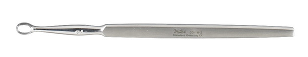 Miltex Piffard Dermal Curette, 5.625 in, Oval, Size 2 (5mm x 6.7mm), Narrow Handle