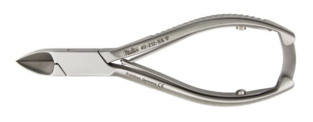 Miltex Nail Nipper 5.5 in, Straight Jaws, Double Spring, Stainless Steel