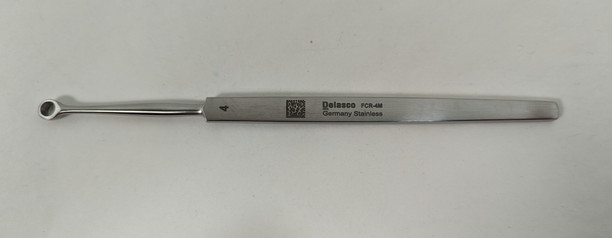 Delasco FCR-4M Dextra Fox Curette 5.5 in Straight 4mm Round