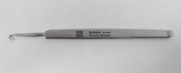 Delasco SH-105M Dextra O'Connor Skin Hook 4.75 in Straight Hook, 3mm Dia. Single, Sharp