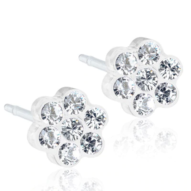 Blomdahl Daisy Earring Cassettes for use with Blomdahl Piercing Gun only, Crystal, Box of 10