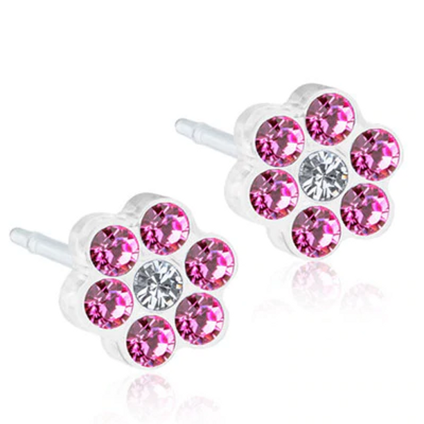 Blomdahl Daisy Earring Cassettes, Rose, Box of 10