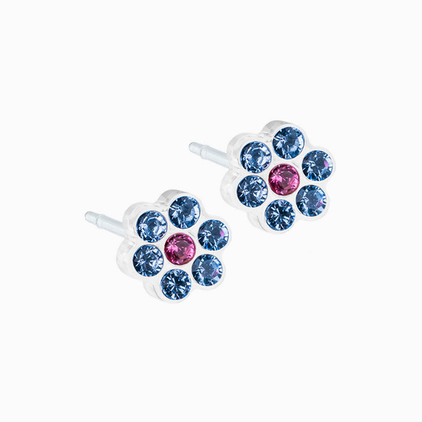 Blomdahl Daisy Earring Cassettes, Alexandrite/Rose, Box of 10