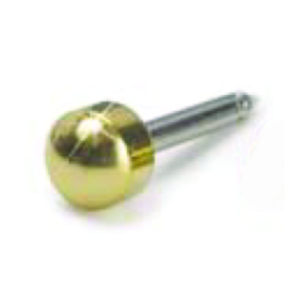 Blomdahl Earring Cassettes for use with Blomdahl Piercing Gun only, Gold Titanium Plain, Box of 10