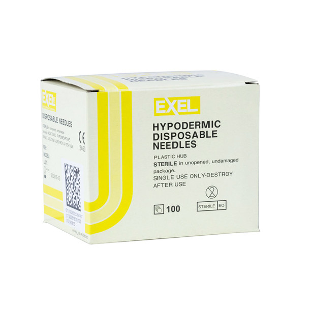 Exel 26418 20G x 1 1/2 in. Hypodermic Needle with Plastic Hub, Box of 100
