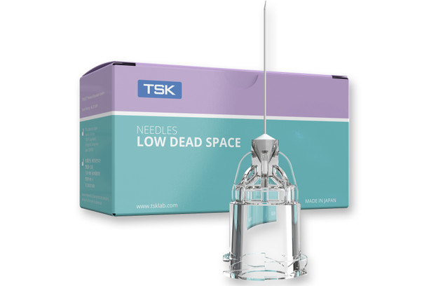 TSK Low Dead Space Needles, 30g x 1/2in, 100/Box