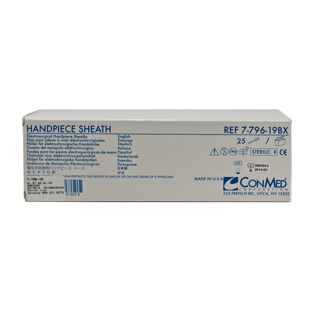 ConMed 7-796-19BX Hyfrecator Protective Sheaths, Sterile, Box of 25