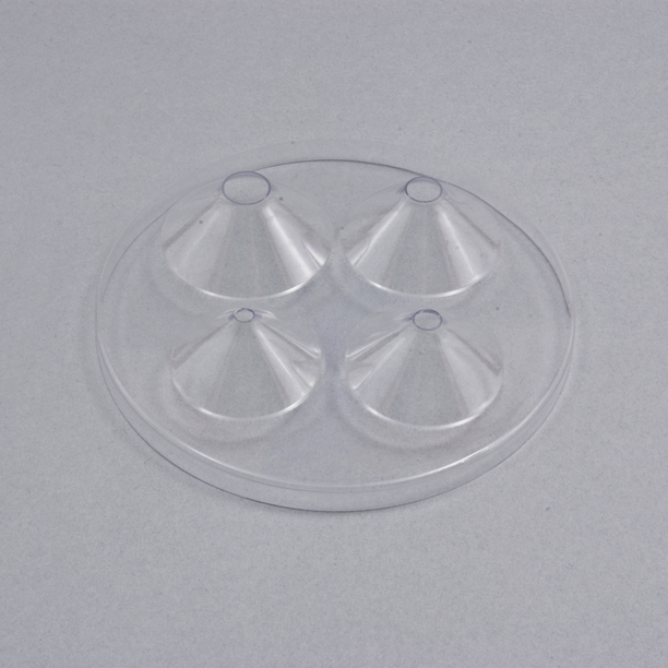 Cryosurgical Lexan Disk with 4 Holes-3.5, 5.5, 8, 10.5mm