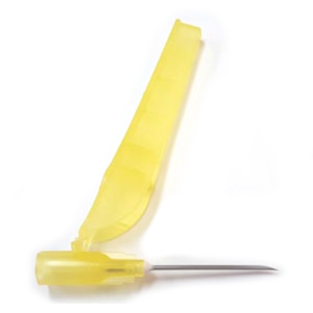 Exel 27437 30 G x 1/2 in. Hypodermic Polypropylene Safety Needle, 100/Box