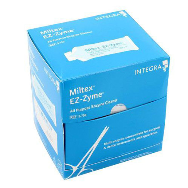 Miltex 3-750 EZ-Zyme Enzyme Cleaner, Box of 32 packets