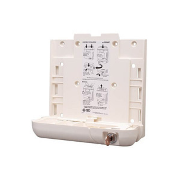 BD 305447 Sharps Container Locking Wall Bracket, 5.4 qt, patient room, light beige BD 305447 Sharps Container Locking Wall Bracket, 5.4 qt, patient room, light beige