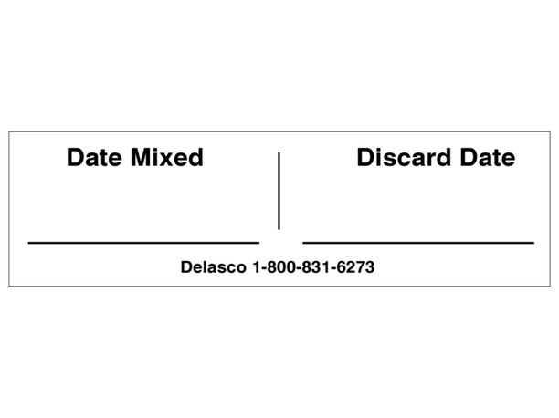 Delasco MD Mix Date and Discard Date Labels, Roll of 250