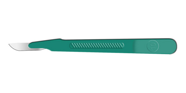 Cincinnati Surgical 92410 Lance Standard Scalpel, Size 10
