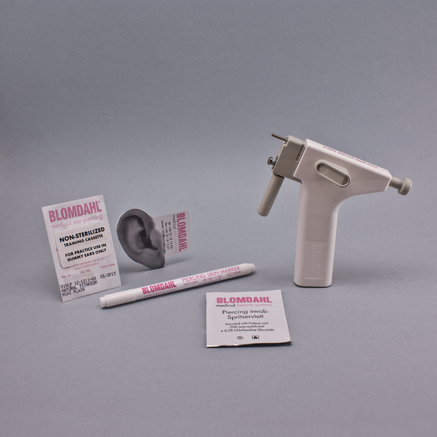 Blomdahl Mini Ear Piercing Gun with accessories