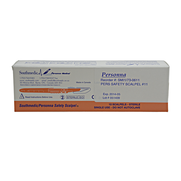 Southmedic 73-0611 Safety Scalpels Scalpel, #11