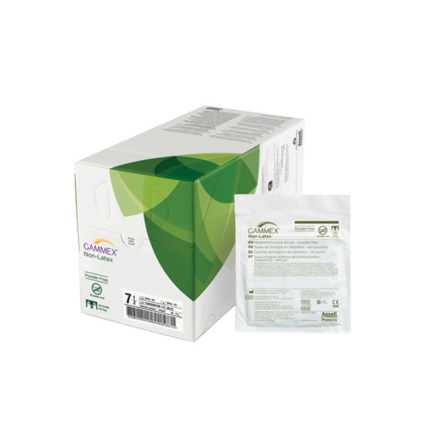 GAMMEX Non-Latex Surgical Gloves, Box of 50