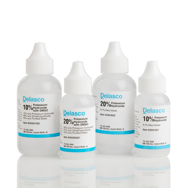 KOH Potassium Hydroxide KOH 20% with DMSO | Delasco