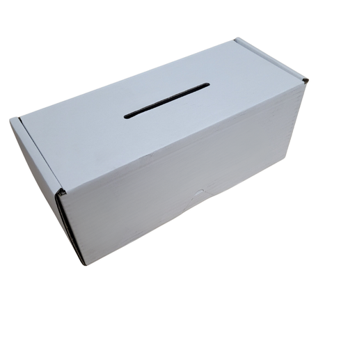 Anti Tamper Donation Collection boxes for Funeral, Charity  - FEFCO 0427 -  143284 (50 per pack)
