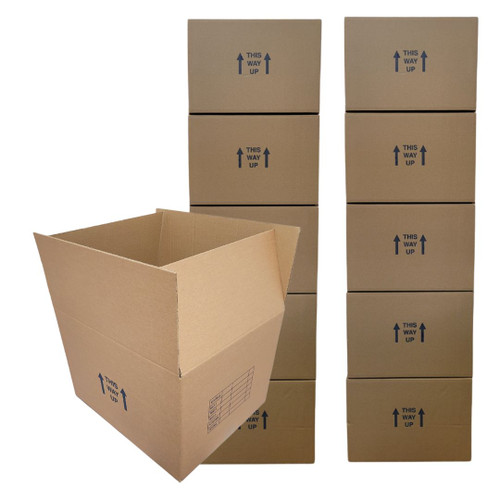 Student University Moving Boxes 458mm x 381mm x 305mm (10 per pack)