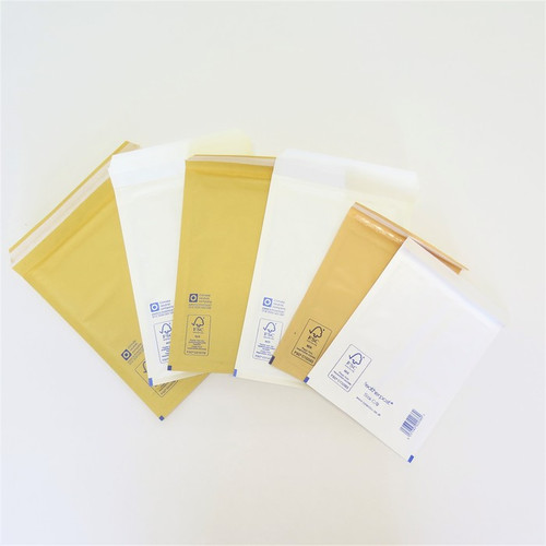 Assorted bubble-lined envelopes