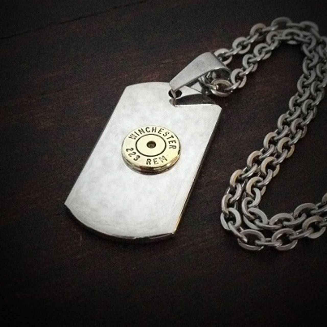 Handmade 18K Gold & Silver Dog Tag - Men's Jewelry | Lazaro SoHo