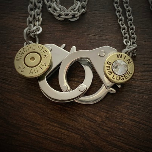 Locked Up His and Hers Bullet Necklace