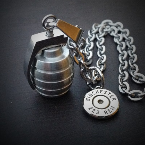 Grenade Bullet Necklace
