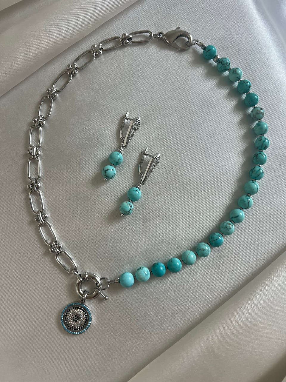 silver and turquoise necklaces