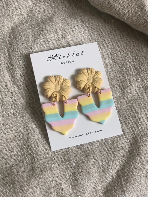 Evelyn PR  - Handmade Earrings - MICKLAT  - Polymer Clay