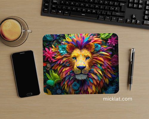 Mouse Pad 012 "Lion" - Multicolor - MICKLAT