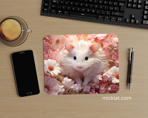 Mouse Pad 034 "White mouse" - Multicolor - MICKLAT
