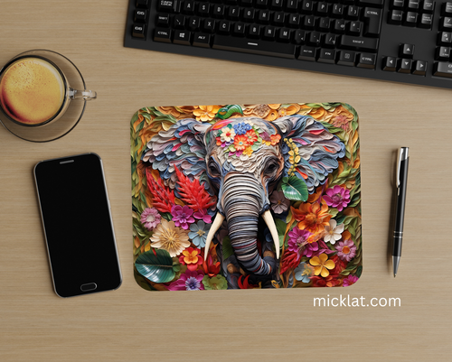 Mouse Pad 047 "Elephant" - Multicolor - MICKLAT