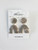 Ellie GBBG  - gray, blue, beige, gold - Handmade Earrings - MICKLAT  - Polymer Clay
