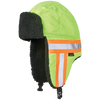 Hi-Vis Aviator Hat with Contrast Tape Backing | Tough Duck | All Safety