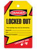 LOCKOUT LOCKED OUT DuraPly™ Tag (25/pkg) | Incom Signs | All Safety