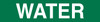 WATER Green/White Printed Self- Adhesive VynMark Individual Pipe Identification Markers | Incom Signs | All Safety