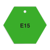 CPPI E15 Fuel Identification Tag (2.56" Hexagon) 250 /pkg | Incom Signs | All Safety