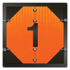 Aluminum Reflective Military Fire Hazard Division Ident-O-Flip Signs | Incom Signs | All Safety