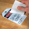 DANGER OUT OF SERVICE Tag with Self-Laminating Flap (24/pkg) | Incom Signs | All Safety