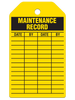 MAINTENANCE RECORD Safety Tag (25/pkg) | Incom Signs | All Safety