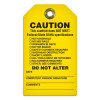 Heavy Duty SCAFFOLD CAUTION DO NOT ALTER HD Safety Tag (3.375 in x 5.75 in) | Incom Signs | All Safety