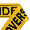 Yellow WIDE LOAD / OVERSIZE LOAD Double Sided Over-Dimensional Load Sign Banner (Pack of 25) | Incom Signs | All Safety