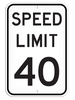 SPEED LIMIT 40 Aluminum Reflective Parking Sign (12 in x 18 in) (Pack of 20) | Incom Signs | All Safety